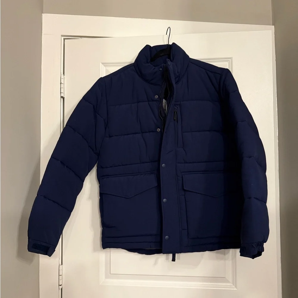 J.Crew Men's Eco Nordic Puffer Jacket w/ PrimaLoft Insulation Navy Sz L NWT